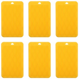 Luxshiny 6pcs Gnocchi Boards Spaghetti Pastry Dough Plastic Panel Macaroni Gnocchi Paddles Home Cavatelli Pasta Maker Tool for Rolling Dough, Yellow