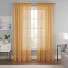 Eclipse Emina Crushed Sheer Voile Window Curtain Panel, Rod Pocket