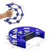 Musfunny Tambourine Double Row Metal Jingles Hand Held Percussion Tambourines