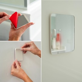 Mavoro Vanity Mirror | Portable Makeup Mirror, Wall Mountable and Tabletop Use, Compact Cosmetic Mirror for Home and Travel, 7x9in