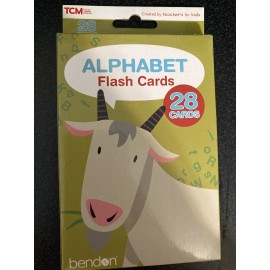 Bendon Alphabet Flash  Cards - Pack of 28 - Ages 3+- Bendon