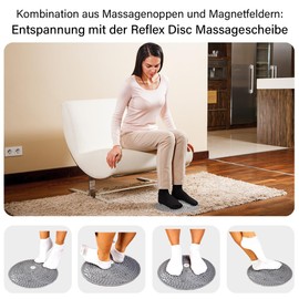 Casada ReflexDisc without Power Foot Massage Disc for Reflexology with Magnetic Foot Pad Mat