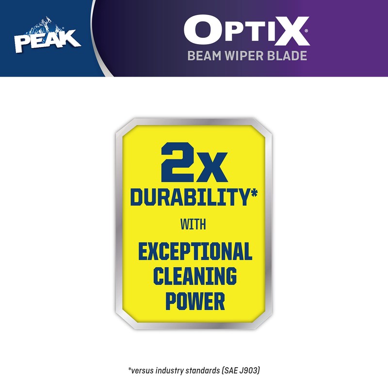 PEAK Optix Beam Wiper Blade, All-Weather Windshield Wiper Blade, Auto