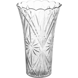 Royal Imports Flower Acrylic Vase Decorative Centerpiece for Home or Wedding Non-Breakable Plastic - 9" Tall, 4" Opening - Clear - Colour: Clear, Size: 11"