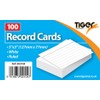 1 x 100 Sheet Pack of Record Flash Cards Ruled
