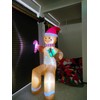 DAHAKII 10ft Gingerbread Man in Sitting Pose Christmas Inflatable Yard