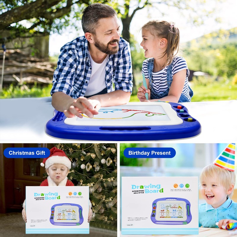 Magnetic Drawing Board,Large Doodle Board Toddler Toys for Girls Boys
