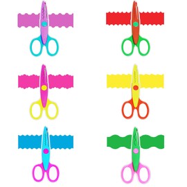 HAALII Craft Scissors Decorative Edge, for Crafting, Scissors, Zig Zag Kids Adults, Back to School Supplies, Scrapbook, Scrapbooking, Fancy, Pattern, Design, Create Fun Decorative Borders, 6 Pack