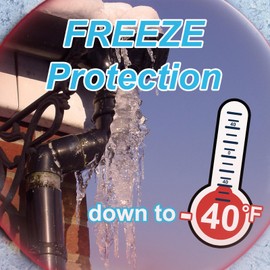 Cupohus Softer Heat Tape for Water Pipes 9FT, Self-Regulating Digital Display Thermostat, Freeze Protection Roof Deicing Cable for Metal, Plastic Home Pipes, RV Water Hose, 110-120V