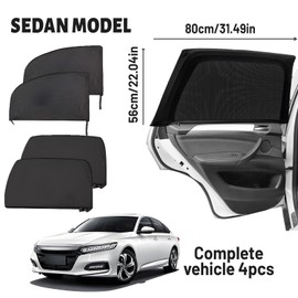 FairyPeach Moskitonetz, Fenster Sonnenschutz, Autofenster Lüftungsgitter, Fliegengitter, Sonnenschutz Baby, Sonnenrollo (Auto)