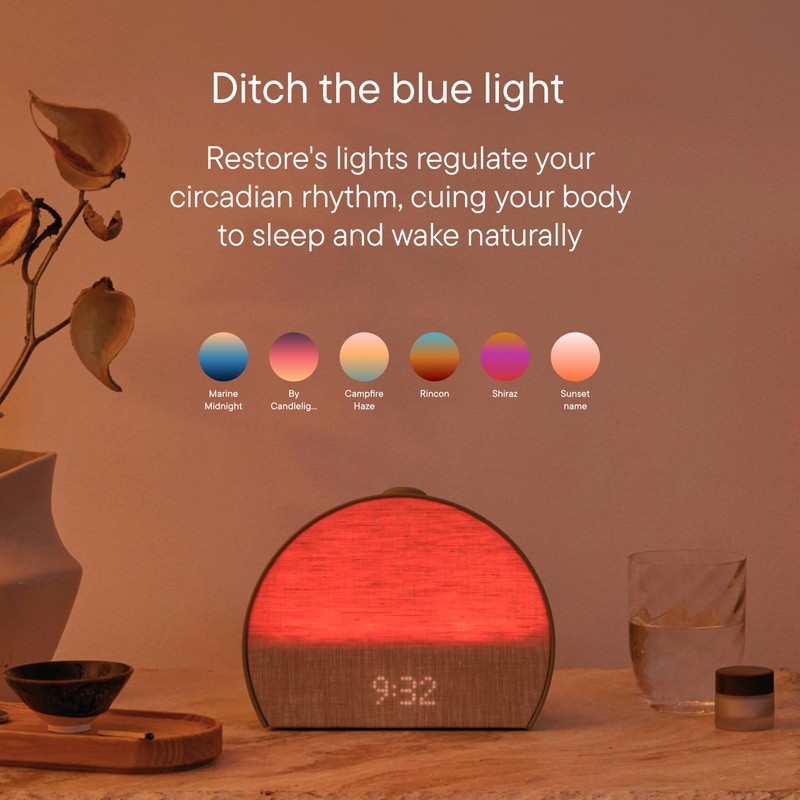 Hatch Restore 3 Sunrise Alarm Clock, Sound Machine, Smart Light
