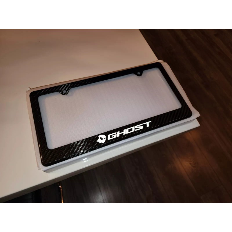 racing license plate frame Ghost Logo Street Racing Carbon Fiber