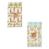 Mud Pie Spring Towel Set, Carrot; 26" x 16.5"