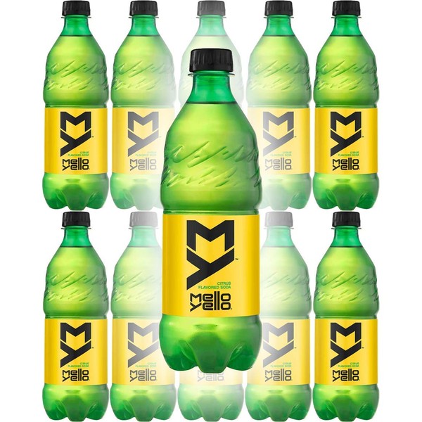 Mello Yello Soda Citrus, 20oz Bottles (Pack of 12, Total