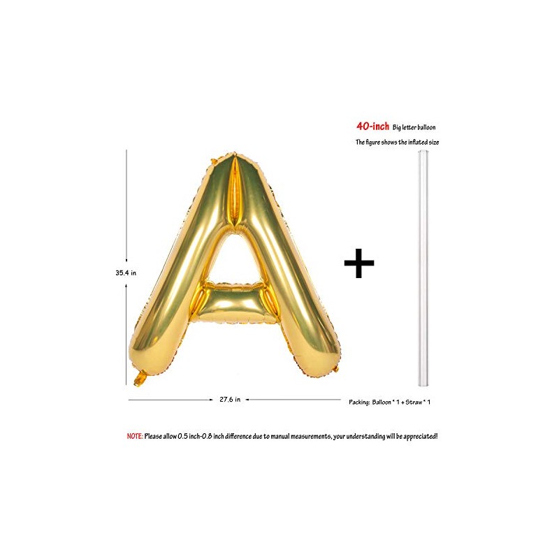 Letter Balloons 40 Inch Giant Jumbo Helium Foil Mylar for