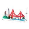KLMEi Micro Building Blocks Set for Adults San Francisco Golden