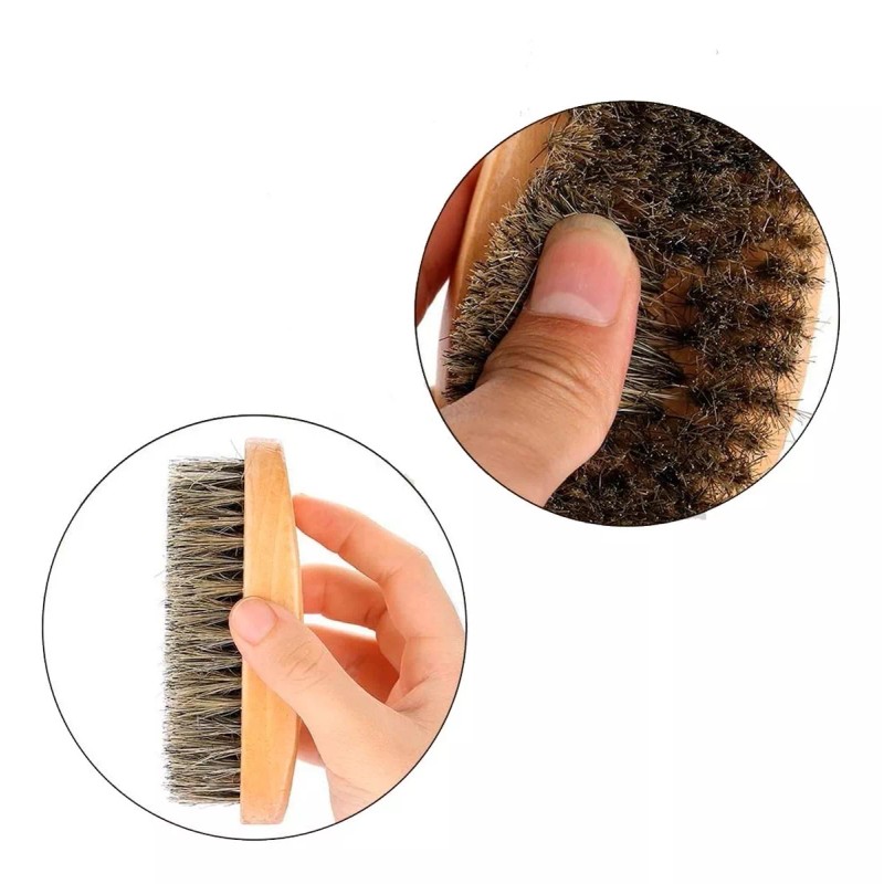 Mafab Kit 3pz Cuidado De Barba Cepillo - Porta Navaja