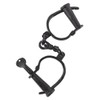 Battle-Merchant Steel Handcuffs Medieval LARP Gothic