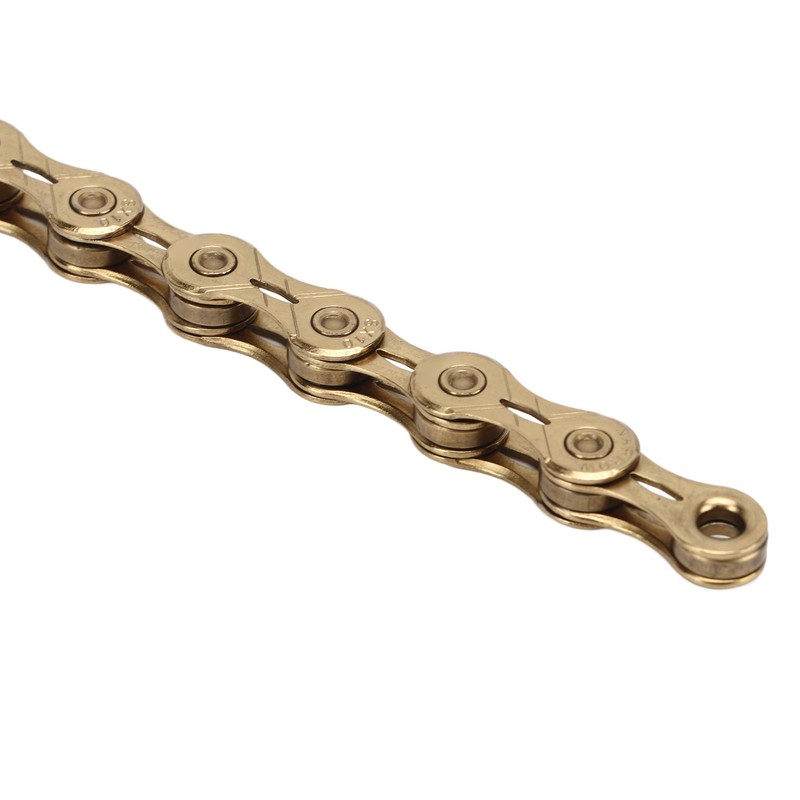 Mountain Bike Chain 10 Speed High Carbon Steel Gold Hollow