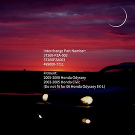 37260-PZA-003 Oil Pressure Sensor Switch for 2005-2008 Honda Odyssey 2003-2005 Honda Civic Replace OE 37260-PZA-003 37260PZA003 499000-7711