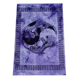 Purpledip Wall Poster Dragon Yin Yang Bohemian (20076)