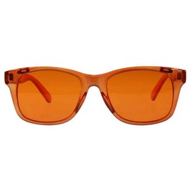 BioWaves Colored Lens Color Therapy Glasses - Classic Style (Orange)