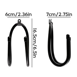 GroveEss Wall Mount Skateboard Hooks,Adjustable Metal Garage Wall Hooks,Wall Bracket Display Rack for Skateboards Guitar Headphones Headset Storing Organising