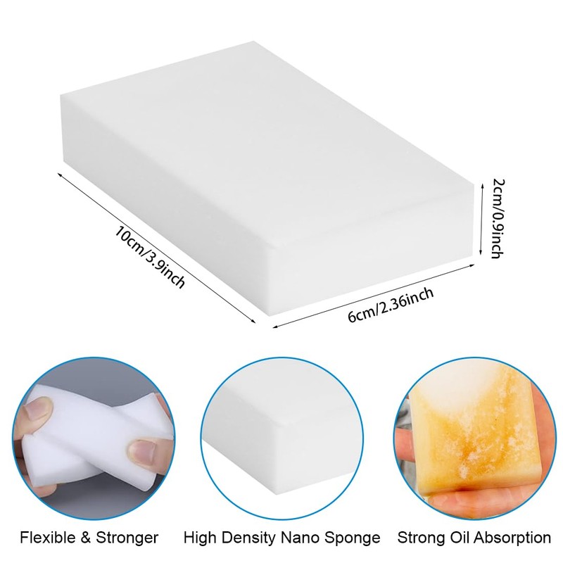 Magic Sponge Eraser Foam Cleaning Sponges 10PCS Multi-Functional Power Scrubber