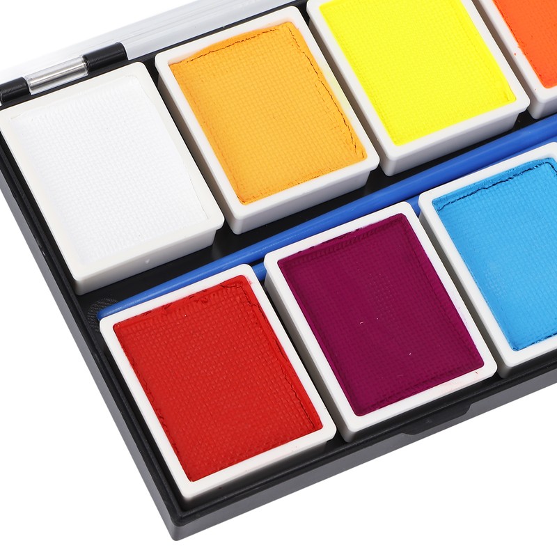Face Paint Kit Cosmetic Grade 12 Colors Quick Drying Easy