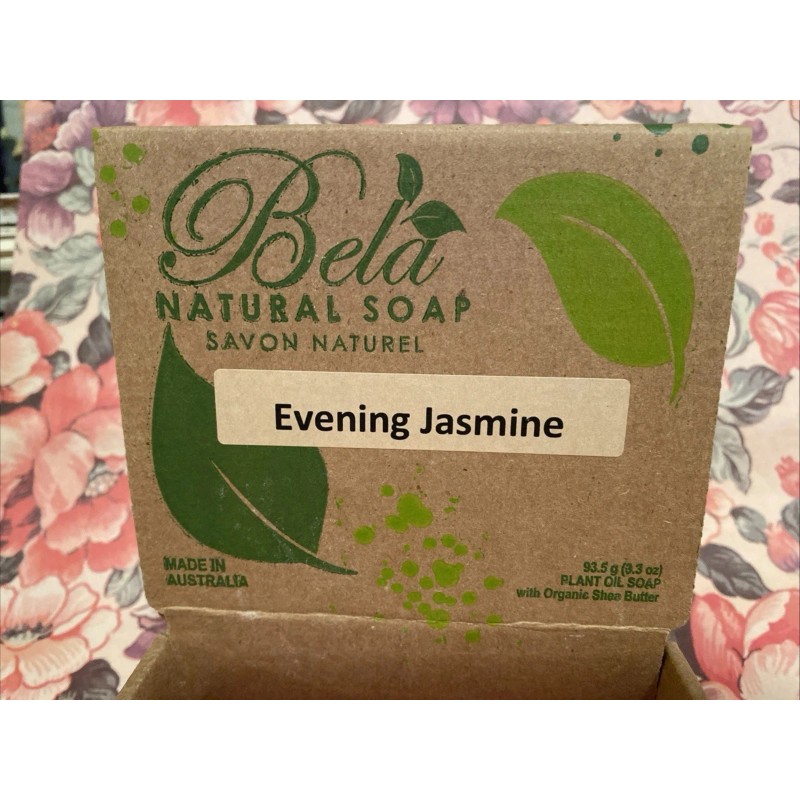 Bela Evening Jasmine Parfum Nat. Organic Plant-Based Bar Soap Made
