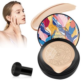 Air Cushion CC Cream, Make Up Concealer, Moisturising BB Cream Foundation for Face, Liquid CC Cream, Base Liquid Foundation (Bright White, C)