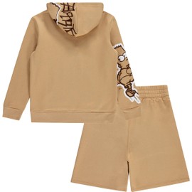 Boys Bart Simpson Hoodie and Shorts Clothing Set- Little and Big Boys Sizes 4-20