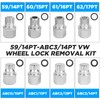 BELEY 23pcs Wheel Lock Lug Nut Remover Kit, Automotive Wheel