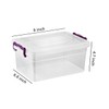 Best House 2 PCS Clear Plastic Storage Box with Lids