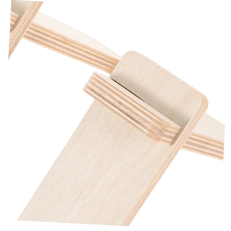 LALAFINA Portable Wooden Bike Stand Detachable Balanced Scooter Support Durable
