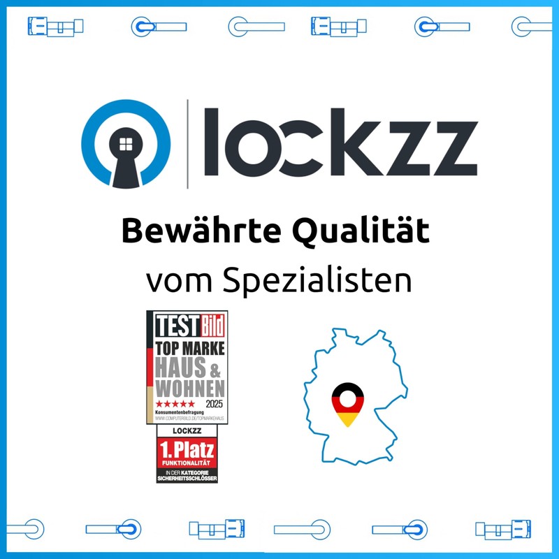 lockzz Door Handle Set Nuremberg Stainless Steel Matt Brushed -