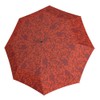 Knirps Medium Duomatic Organic Magma Umbrella Red Modern Polyester Outdoor