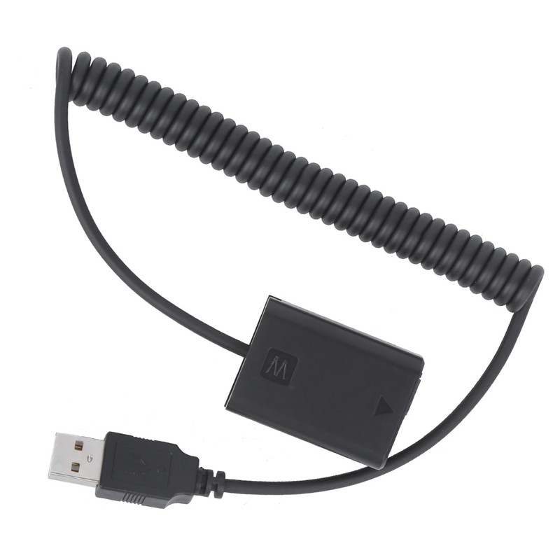 USB to FW50 Full Decoder Dummy Battery Fit for Sony