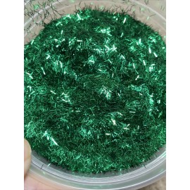 50g Bulk Green 0.2x 3mm Tinsel Glitter Nail Art Tumbler Solvent Resistant