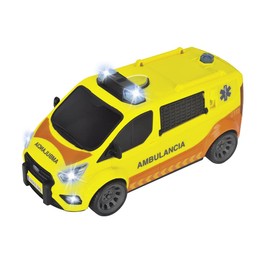 Dickie SEM 203715013SI4 Ambulance, 28 cm, Light and Sound, Opens Rear Doors, from 3 Years