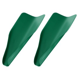 sourcing map 2pcs Draining Tool Oil Funnel 14.8" x 6.9" Soft Leather Flexible Reusable Drain Oil Funnel for Trucks Motorcycles Automobiles, Green