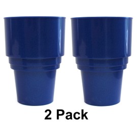 JSP Manufacturing Golf Cart Cup Holder Fits EZGO Club Car, Yamaha Replacement Holder for 16.4 oz Portable Propane Cylinder or Drink Holder (Blue, 2)