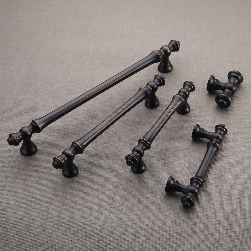 Asidrama 6 Pack 3 Inch(76mm) Oil Rubbed Bronze Kitchen Cabinet