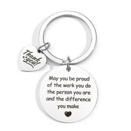Thank You Keychain Gifts Thank You Colleagues Teacher Gifts Leaving Gifts for Colleagues Teacher Employee Appreciation Keychain Gifts for Teacher Nurse Social Worker Gifts, Presents for Colleague