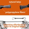 YELIER Mini Bungee Cords with Hooks (16, Black, 10"). Versatile