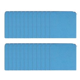 CAIRIAC Blue Storage Bags Anti Tarnish Jewelry Storage Bags Zippered Silver Keepe Silverware Silver Jewelry（24 Pcs）