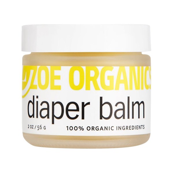 Zoe Organics - Diaper Balm, Protects Baby’s Sensitive Skin from Moisture and Bacteria, Soothes and Treats Diaper Rash, Helps Prevent Rashes, Goes on Clear (2 Ounces)