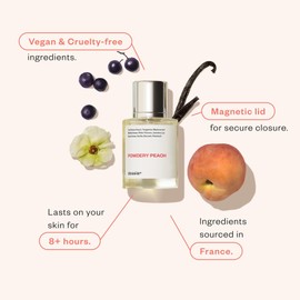 Dossier - Powdery Peach - Eau de Parfum - Inspired by J.Choo I Want Choo - Perfume Luxury - Pure Infused - Paraben-Free - Vegan - For Women - Fragrance 1.7 Fl oz (Spray 50ml)