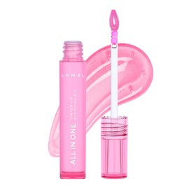 Lamel- Aceite labial todo en uno brillo labial ligero, no pegajoso, con color, voluminizador e hidratante bálsamo labial para todos los días