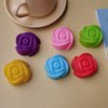 SPONGL Silicone Baking Molds, Pack of 6, Flower Shaped, Non